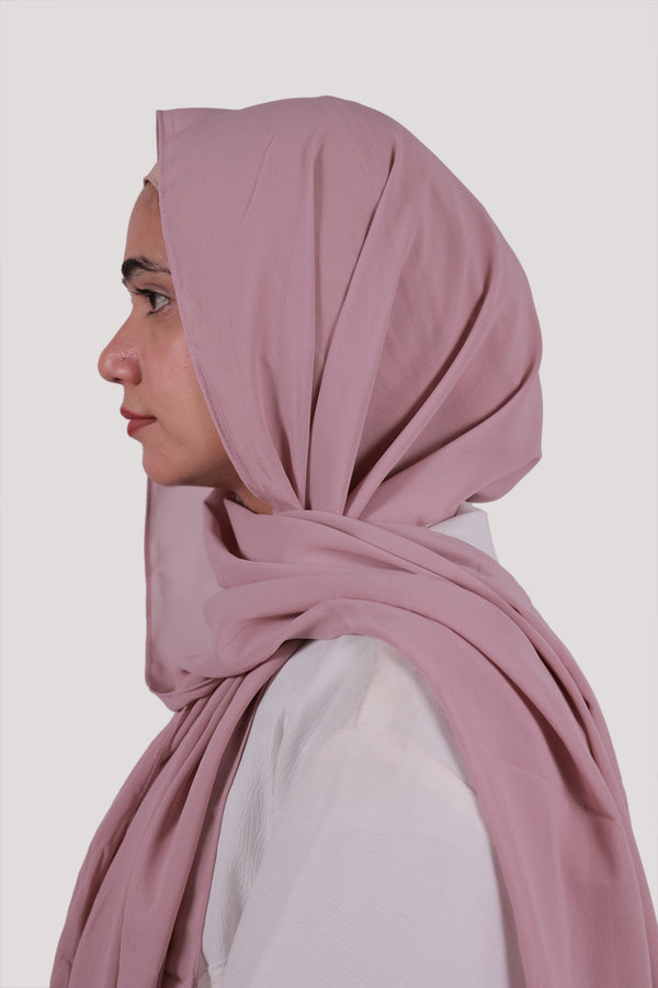 Silk Air Pink - Plain Chiffon Hijab