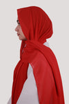 Silk Air – Red Chiffon Hijab