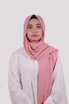 Sarazi Silk Air plain chiffon hijab in Candy Pink