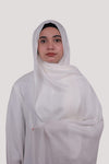 Sarazi Luxe Flow modal hijab in Ivory