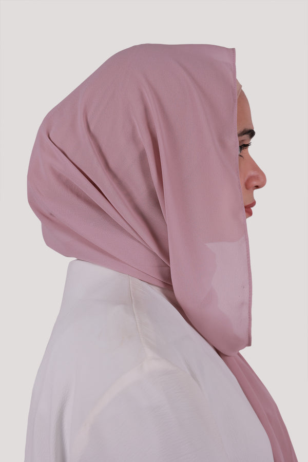 Silk Air Pink - Plain Chiffon Hijab
