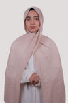 Sarazi Refined Ripple crinkle chiffon hijab in Blush
