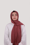 Sarazi Silk Air plain chiffon hijab in Brick