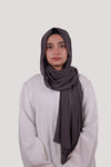 Sarazi Silk Air plain chiffon hijab in Charcoal