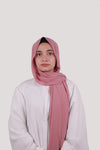 Sarazi Silk Air plain chiffon hijab in Dusty Pink