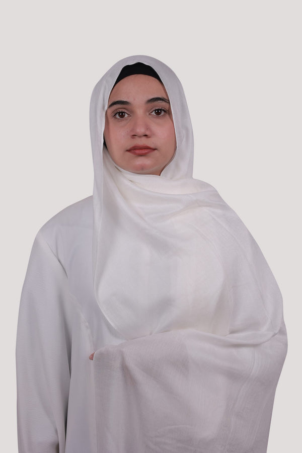 Sarazi Luxe Flow modal hijab in Ivory