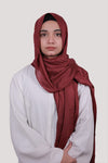 Sarazi Luxe Flow modal hijab in Maroon