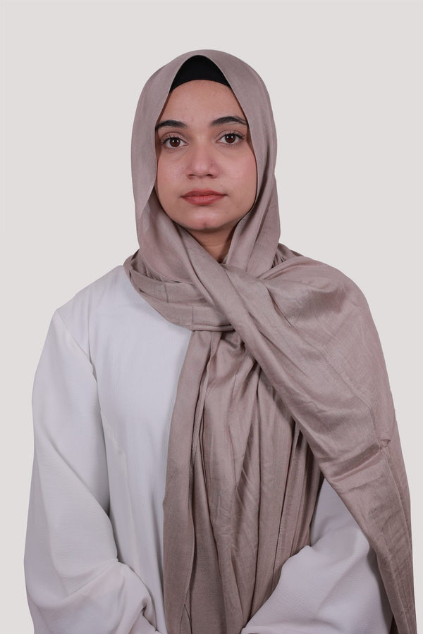 Sarazi Luxe Flow modal hijab in Mushroom