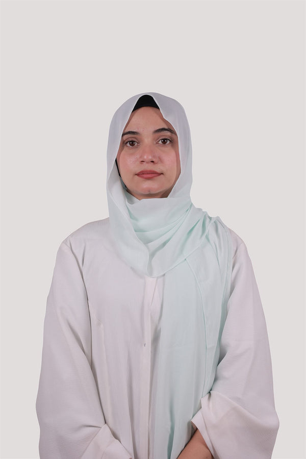 Sarazi Silk Air plain chiffon hijab in Mint