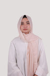 Sarazi Silk Air plain chiffon hijab in Peach