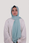 Sarazi Silk Air plain chiffon hijab in Powder Blue