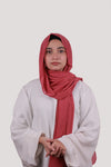 Sarazi Silk Air plain chiffon hijab in Raspberry