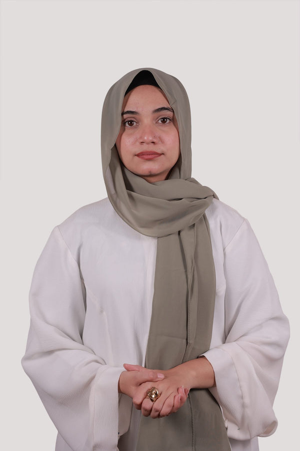 Sarazi Silk Air plain chiffon hijab in Sage