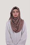 Sarazi Silk Air plain chiffon hijab in Warm Taupe